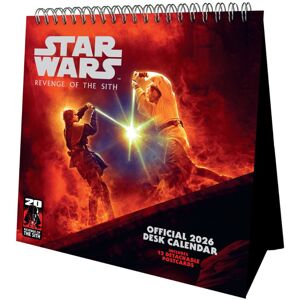 STAR WARS CLASSIC 2026 POST CARD DESK EASEL CALENDAR STAR WARS CLASSIC 2026 POST CARD DESK EASEL CALENDAR
