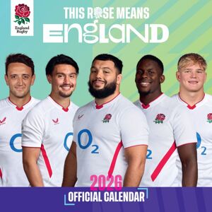 ENGLAND RUGBY UNION 2026 SQUARE CALENDAR ENGLAND RUGBY UNION 2026 SQUARE CALENDAR