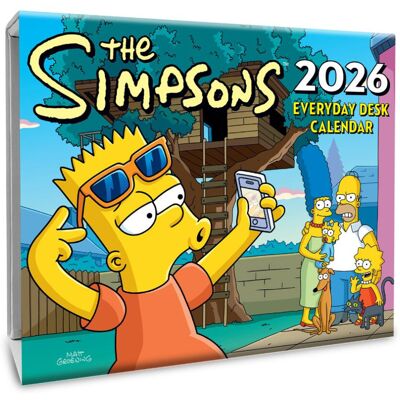THE SIMPSONS 2026 DESK BLOCK CALENDAR THE SIMPSONS 2026 DESK BLOCK CALENDAR