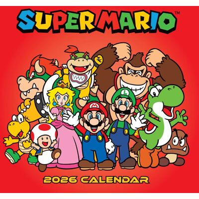 SUPER MARIO 2026 SQUARE CALENDAR SUPER MARIO 2026 SQUARE CALENDAR