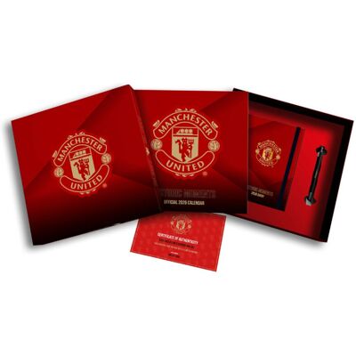MANCHESTER UNITED FC 2026 CALENDAR & DIARY MUSICAL GIFT BOX MANCHESTER UNITED FC 2026 CALENDAR & DIARY MUSICAL GIFT BOX