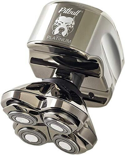 Skull Shaver Pitbull Platinum Pro Electric Head and Face Razor for Men with Bonu