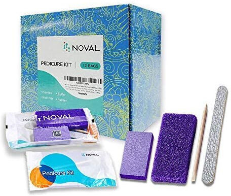 NOVAL Disposable Nail Salon Manicure Pedicure Set Kit Foot for Nail Beauty,4- Pi