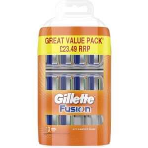 Gillette Fusion Men's Razor Blades, Pack of 10 Refills Gillette Fusion Men's Razor Blades, Pack of 10 Refills