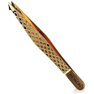 Revlon Gold Series Titanium Coated Slant/ Point Tweezer Revlon Gold Series Titanium Coated Slant/ Point Tweezer