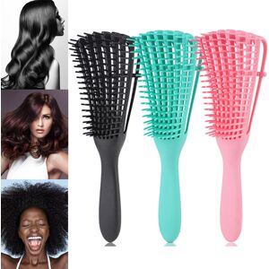 Unbranded (Black) The EZ Detangler Brush Anti-Static Scalp Comb Curly Household Hair Brush Unbranded (Black) The EZ Detangler Brush Anti-Static Scalp Comb Curly Household Hair Brush