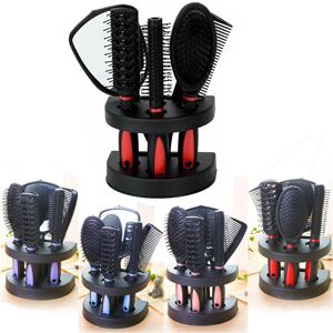 Ranpo (Purple) 5pcs Salon Hair Brush Hair Styling Comb Set For Women And Men Makeup To Ranpo (Purple) 5pcs Salon Hair Brush Hair Styling Comb Set For Women And Men Makeup To
