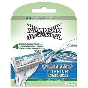Wilkinson Sword Quattro Titanium Sensitive Refill Razor Blade Cartridges - Pack Wilkinson Sword Quattro Titanium Sensitive Refill Razor Blade Cartridges - Pack
