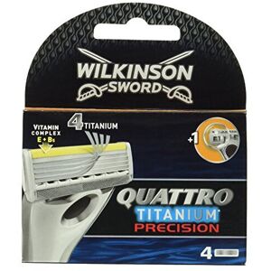 Wilkinson Sword Quattro Titanium Precision Razor Blades -Pack of 4 Wilkinson Sword Quattro Titanium Precision Razor Blades -Pack of 4