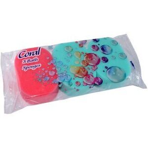 Coral 3 Pack Oval Bath Sponges Coral 3 Pack Oval Bath Sponges