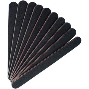 BREEZO 10Pieces Professional Nail Files Double Sided Emery Board (100/180 Grit) Black W BREEZO 10Pieces Professional Nail Files Double Sided Emery Board (100/180 Grit) Black W