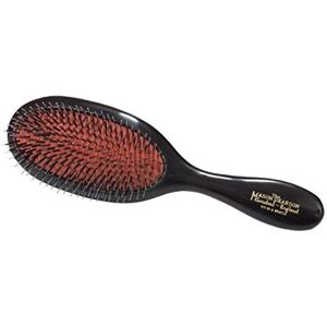 Mason Pearson BN3 Handy Boar Bristle Nylon Tufts Hair Brush, Cleaner, Gift Box Mason Pearson BN3 Handy Boar Bristle Nylon Tufts Hair Brush, Cleaner, Gift Box