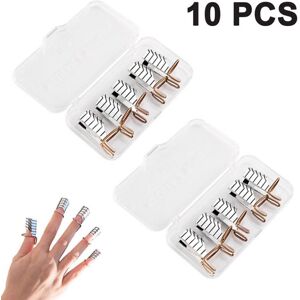 HKHBJS 10 Pieces Reusable Nail Art Extension Forms Guide Protector HKHBJS 10 Pieces Reusable Nail Art Extension Forms Guide Protector