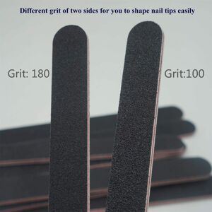 Tianfu Nail File 10 PCS Professional Double Sided Nail Files Emery Board Black Manicure Tianfu Nail File 10 PCS Professional Double Sided Nail Files Emery Board Black Manicure