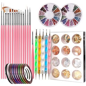 LimbO Nail Pen Designer, Nail Art Tool with 15pcs Nail Painting Brushes, Nail Dotting LimbO Nail Pen Designer, Nail Art Tool with 15pcs Nail Painting Brushes, Nail Dotting