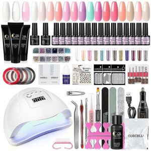 Unbranded Uv Nail Polish Gel Starter Set With 80w Uv-led Lamp Unbranded Uv Nail Polish Gel Starter Set With 80w Uv-led Lamp