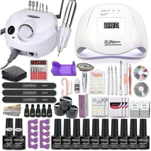 Unbranded Jsir 35000rpm Nail Art Kit With 120w/54w Led Nail Lamp 40/30/20/10 Colors Uv Pol Unbranded Jsir 35000rpm Nail Art Kit With 120w/54w Led Nail Lamp 40/30/20/10 Colors Uv Pol