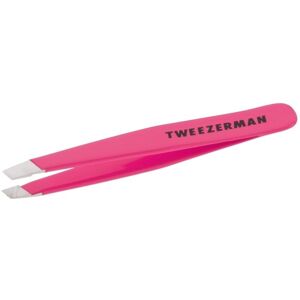 Tweezerman Stainless Steel Mini Slant Tweezer, Neon Pink, 1 count Tweezerman Stainless Steel Mini Slant Tweezer, Neon Pink, 1 count