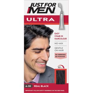 Just for Men Ultra Real Black Hair Colour Dye No Mix Comb-In Applicator to Comb Just for Men Ultra Real Black Hair Colour Dye No Mix Comb-In Applicator to Comb