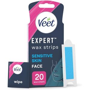 Veet Expert Sensitive Waxing Strips, 20 Cold Wax Strips + 4 Finish Wipes, Eyebro Veet Expert Sensitive Waxing Strips, 20 Cold Wax Strips + 4 Finish Wipes, Eyebro