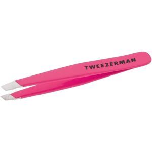 Tweezerman Neon Pink Stainless Steel Mini Slant Tweezer Tweezerman Neon Pink Stainless Steel Mini Slant Tweezer