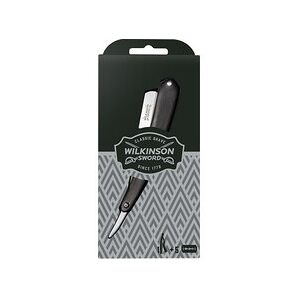 Wilkinson Sword - Cut Throat + Double Edge Blades ( 5 pcs ) - Razor + spare razo Wilkinson Sword - Cut Throat + Double Edge Blades ( 5 pcs ) - Razor + spare razo