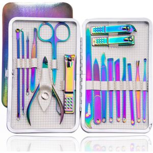 YOHOU Manicure Set Nail Clipper Kit Pedicure 18 Piece Stainless Steel Manicure Set Pro YOHOU Manicure Set Nail Clipper Kit Pedicure 18 Piece Stainless Steel Manicure Set Pro