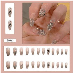 konhill (As show, One size) 24pcs Flash Wear Long Paragraph Fashion Manicure Patch False konhill (As show, One size) 24pcs Flash Wear Long Paragraph Fashion Manicure Patch False