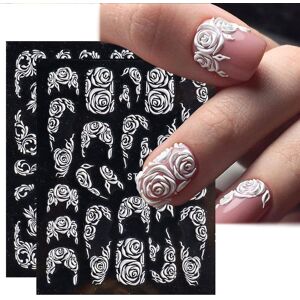 konhill (As show, One size) Lace Flower Nail Art Sticker Decal 5d Nail Decal Lace Rose W konhill (As show, One size) Lace Flower Nail Art Sticker Decal 5d Nail Decal Lace Rose W