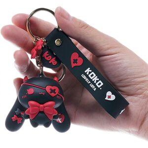 konhill (As show, One size) Keychain for Women Star-Moon Rabbit Key Ring Demon Rabbit Ch konhill (As show, One size) Keychain for Women Star-Moon Rabbit Key Ring Demon Rabbit Ch