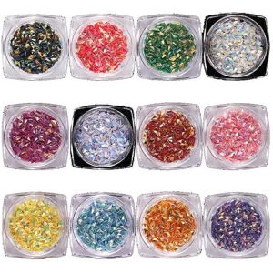konhill (As show, One size) Nail Art Diamond Sequins Stereo Rhombus-1g Pack 12 Colors Se konhill (As show, One size) Nail Art Diamond Sequins Stereo Rhombus-1g Pack 12 Colors Se