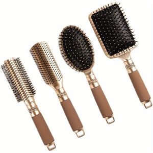Unbranded (4pcs) Comb Air Cushion Vent Hair Brush Detangling Paddle Hairbrush for Women Me Unbranded (4pcs) Comb Air Cushion Vent Hair Brush Detangling Paddle Hairbrush for Women Me