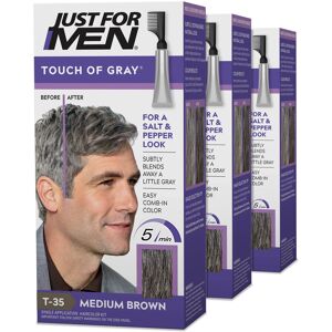 Just for Men Touch of Gray Mens Hair Color Kit with Comb Applicator for Easy Ap Just for Men Touch of Gray Mens Hair Color Kit with Comb Applicator for Easy Ap