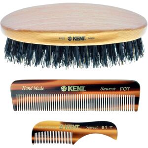 Kent Grooming Kit Beard and Mustache Combs Fine Pocket Comb Hair Brush Made in E Kent Grooming Kit Beard and Mustache Combs Fine Pocket Comb Hair Brush Made in E