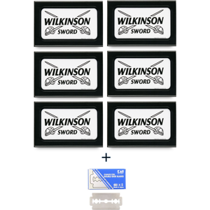 30 Wilkinson Sword Double Edge Razor Blades + 1 KAI Stainless Steel 30 Wilkinson Sword Double Edge Razor Blades + 1 KAI Stainless Steel