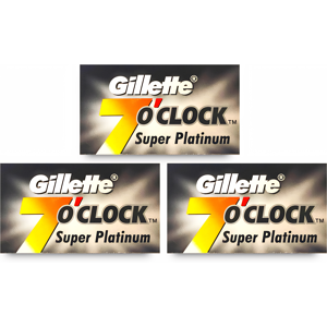 30 Gillette 7 o' Clock Super Platinum Razor Blades 30 Gillette 7 o' Clock Super Platinum Razor Blades