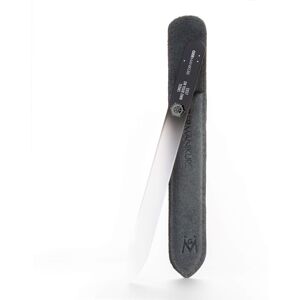 GM 027 GERMANIKURE Mantra Glass Nail File in Suede Case - Handcrafted Bohemian C GM 027 GERMANIKURE Mantra Glass Nail File in Suede Case - Handcrafted Bohemian C