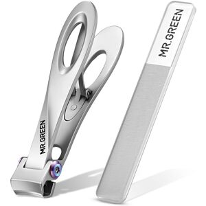 MR.GREEN Nail Clippers Wide Jaw Opening Stainless Steel Fingernail Clipper Thick Hard Toe MR.GREEN Nail Clippers Wide Jaw Opening Stainless Steel Fingernail Clipper Thick Hard Toe