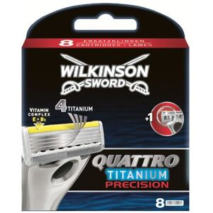 Wilkinson Sword Quattro Titanium Precision Razor Blades - Pack of 8 Wilkinson Sword Quattro Titanium Precision Razor Blades - Pack of 8