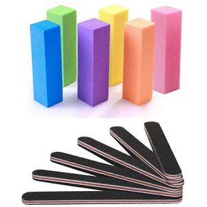 Unbranded Nail Files and Buffer, Professional Manicure Tools Kit Rectangular Art Care Buff Unbranded Nail Files and Buffer, Professional Manicure Tools Kit Rectangular Art Care Buff
