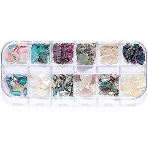 Unbranded Colorful Seashell Nail Sticker, Natural Abalone Fingernail Decals, 3d Iridescent Unbranded Colorful Seashell Nail Sticker, Natural Abalone Fingernail Decals, 3d Iridescent