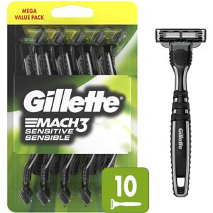 Gillette Mach3 Sensitive Razors for Men Mens Disposable Razors Pivoting Head f Gillette Mach3 Sensitive Razors for Men Mens Disposable Razors Pivoting Head f