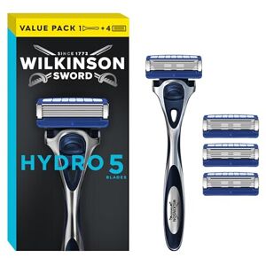 Wilkinson Sword - Hydro 5 Razor For Men, Carbon Coated Blades, Hydrating Gel, Pr Wilkinson Sword - Hydro 5 Razor For Men, Carbon Coated Blades, Hydrating Gel, Pr