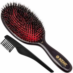 Kent CSML Classic Shine Large Oval Cushion Straightening Brush Natural Boar Bri Kent CSML Classic Shine Large Oval Cushion Straightening Brush Natural Boar Bri