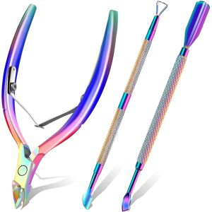 Unbranded (As show, One size) With Cuticle Pusher And Scissors, Cuticle Remover, Professio Unbranded (As show, One size) With Cuticle Pusher And Scissors, Cuticle Remover, Professio