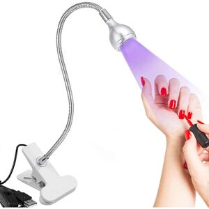 Unbranded (As show, One size) UV Nail Dryer LampSilver, 3W American Nail Gel Glue Curing L Unbranded (As show, One size) UV Nail Dryer LampSilver, 3W American Nail Gel Glue Curing L