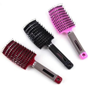 Unbranded (As show, One size) 2 Pieces Hair Brush, Boar Bristle Hair Brush, Detangling Hai Unbranded (As show, One size) 2 Pieces Hair Brush, Boar Bristle Hair Brush, Detangling Hai
