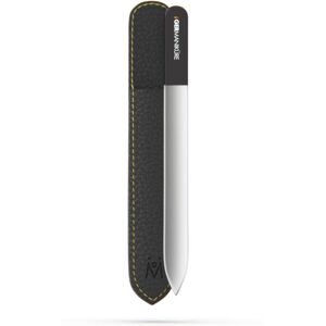 GERMANIKURE Czech Crystal Glass Nail File in Suede Leather Case - Original White GERMANIKURE Czech Crystal Glass Nail File in Suede Leather Case - Original White