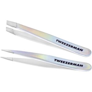 Tweezerman Winter Frost Micro Mini Slant & Point Tweezer Set Tweezerman Winter Frost Micro Mini Slant & Point Tweezer Set