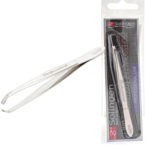 Solgisseur Solingen Stainless Steel Professional Slanted Tweezers Best for Eyebrows Extens Solgisseur Solingen Stainless Steel Professional Slanted Tweezers Best for Eyebrows Extens
